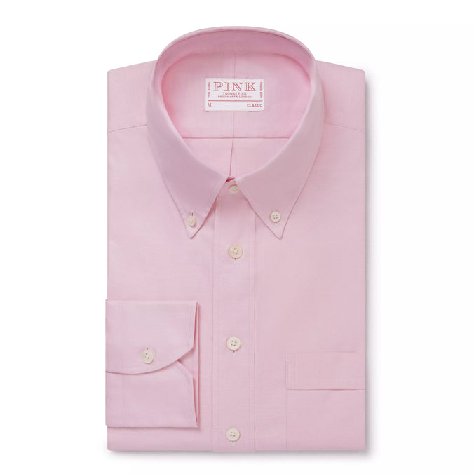 Pale Pink Classic Fit Smart Casual Button Down Weekend Oxford Shirt
