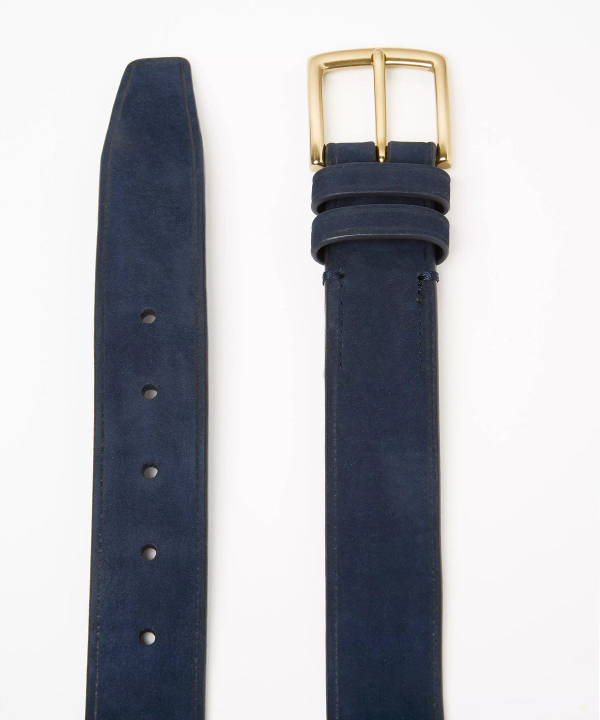 Navy Blue Casual Nubuck Belt