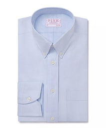 Pale Blue Tailored Fit Smart Casual Button Down Weekend Oxford Shirt