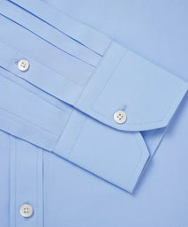 Pale Blue Slim Fit Ramses Poplin Formal Shirt