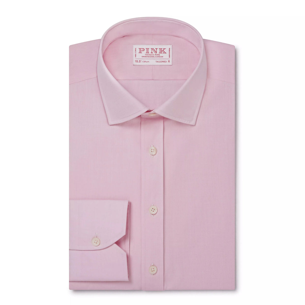 Pale Pink Tailored Fit Ramses Poplin Formal Shirt