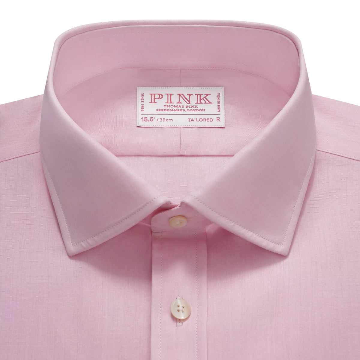Pale Pink Tailored Fit Ramses Poplin Formal Shirt