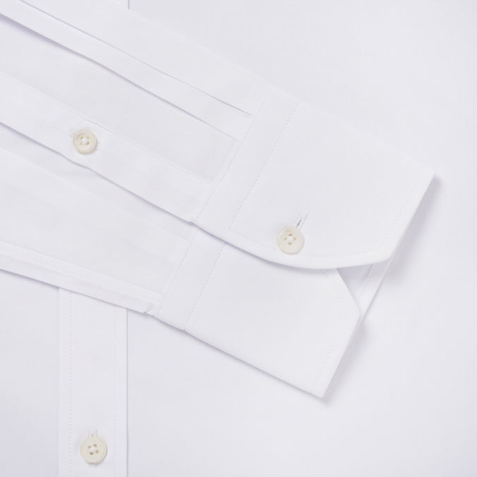 White Tailored Fit Formal Ramses Poplin Shirt