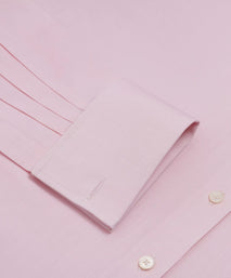 Pale Pink Classic Fit Double Cuff Ramses Poplin Formal Shirt