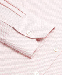 Pale Pink & White Tailored Fit Supraluxe Fine Bengal Formal Shirt