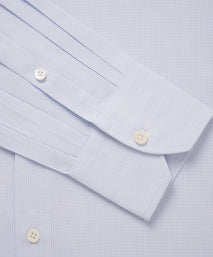 Pale Blue & White Slim Fit Pin Stripe Formal Shirt